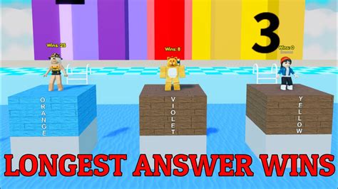 answer or die longest answers|Best Roblox Answer or Die Answers (July 2024) .